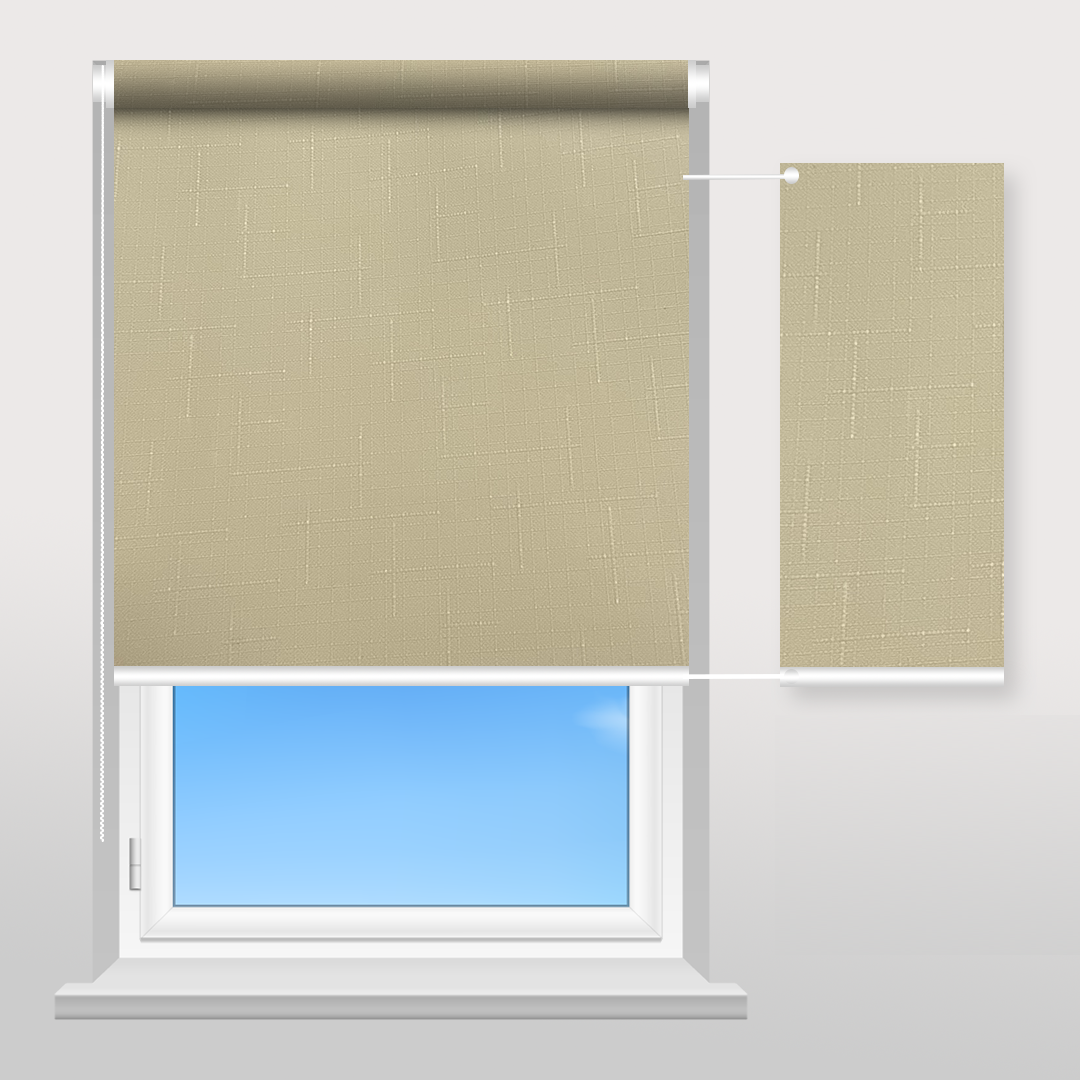 Рулонна штора Sunset Лен блідо-жовтий