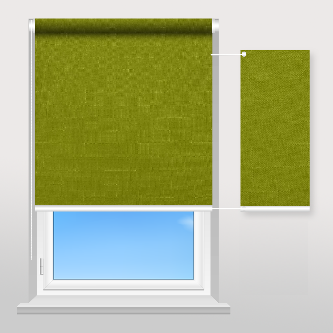 Рулонна штора Sunset Лен темно оливковий