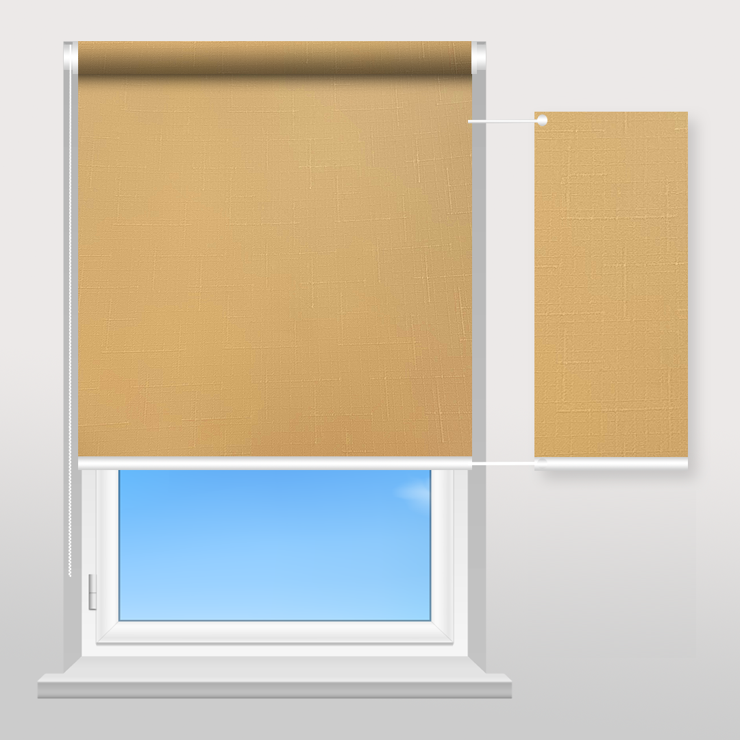 Рулонна штора Sunset Лен персик