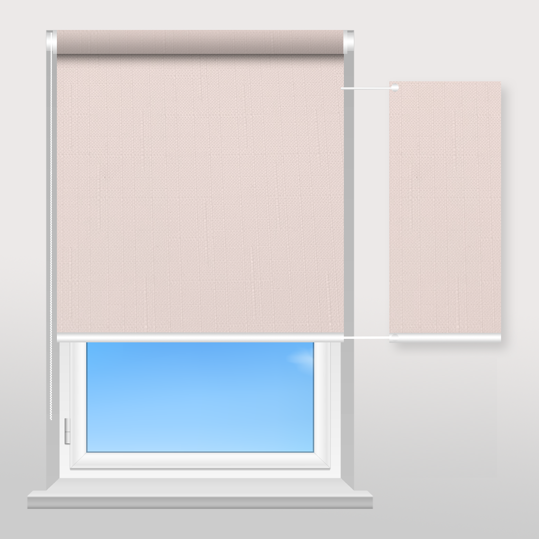 Рулонная шторы Sunset Лен нежный персик