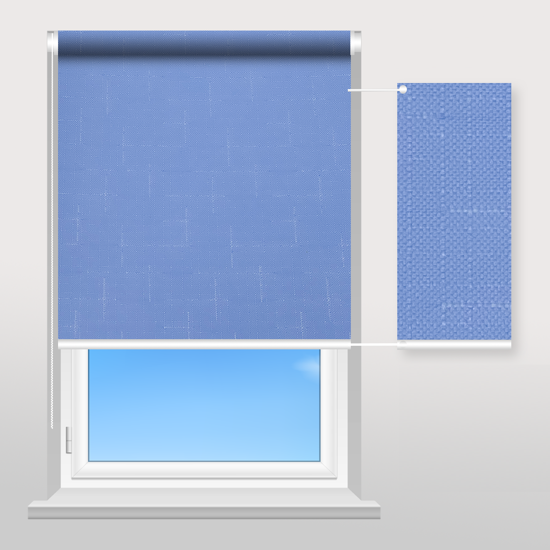 Рулонна штора Sunset Лен небесний