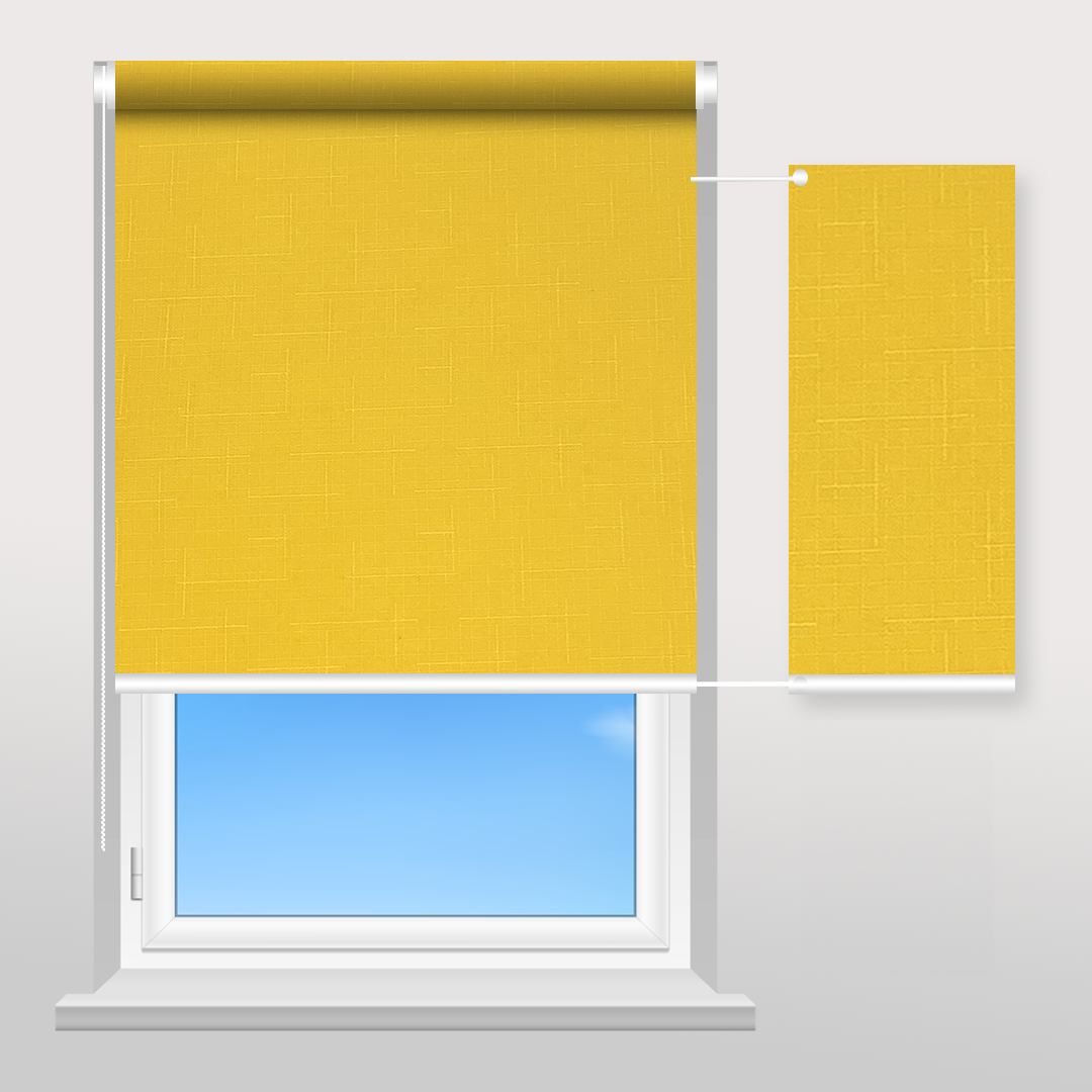 Рулонна штора Sunset Лен гірчичний