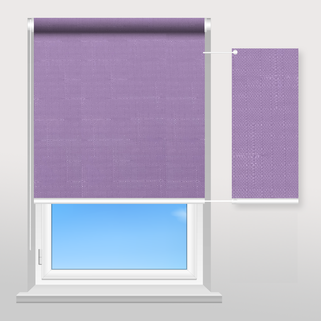 Рулонна штора Sunset Лен сливовий