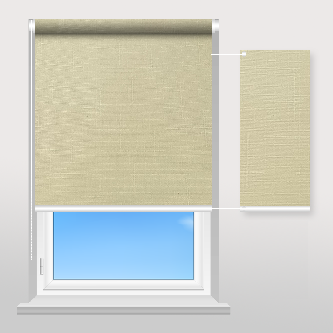 Рулонна штора Sunset Лен блідо-золотистий