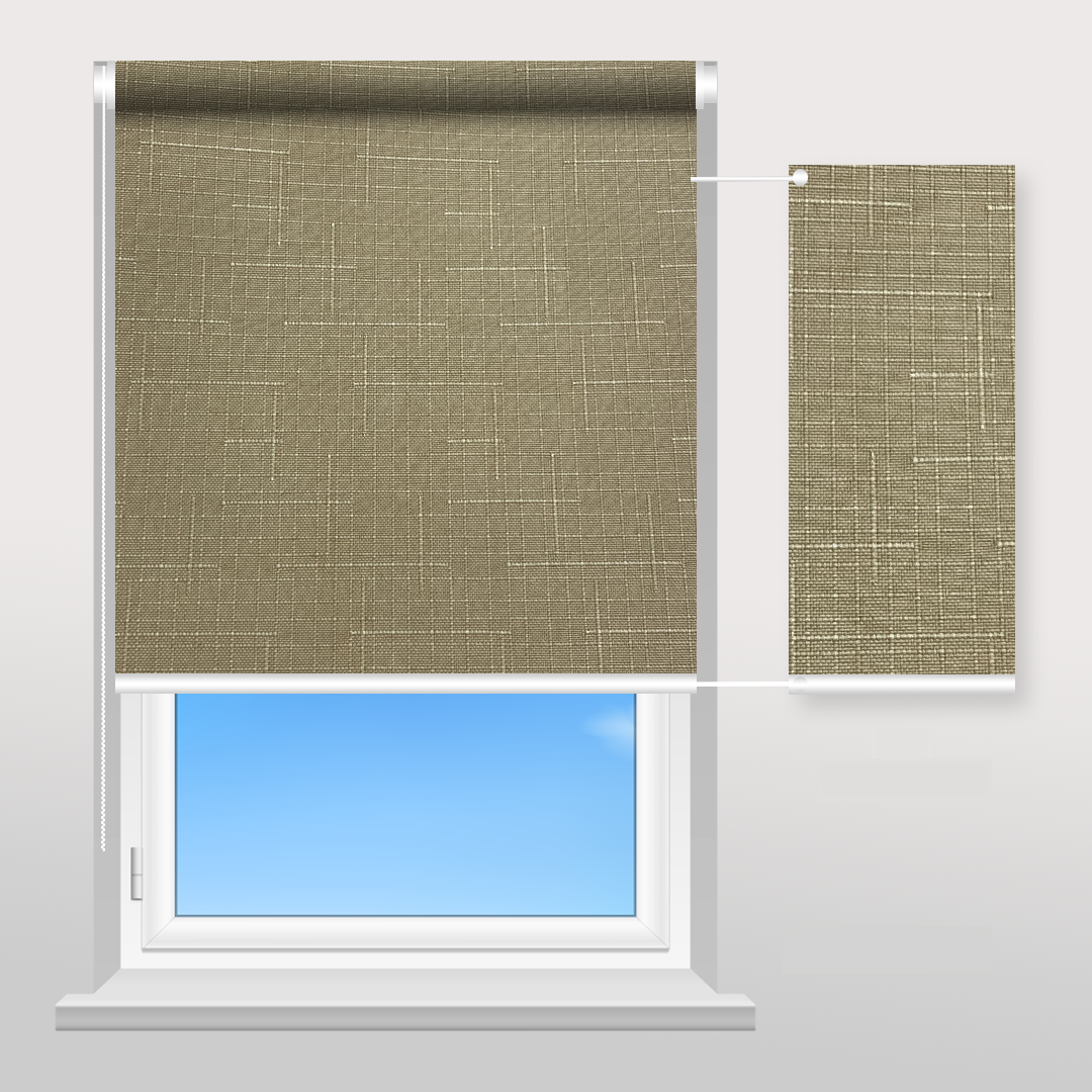 Рулонна штора Sunset Лен охра