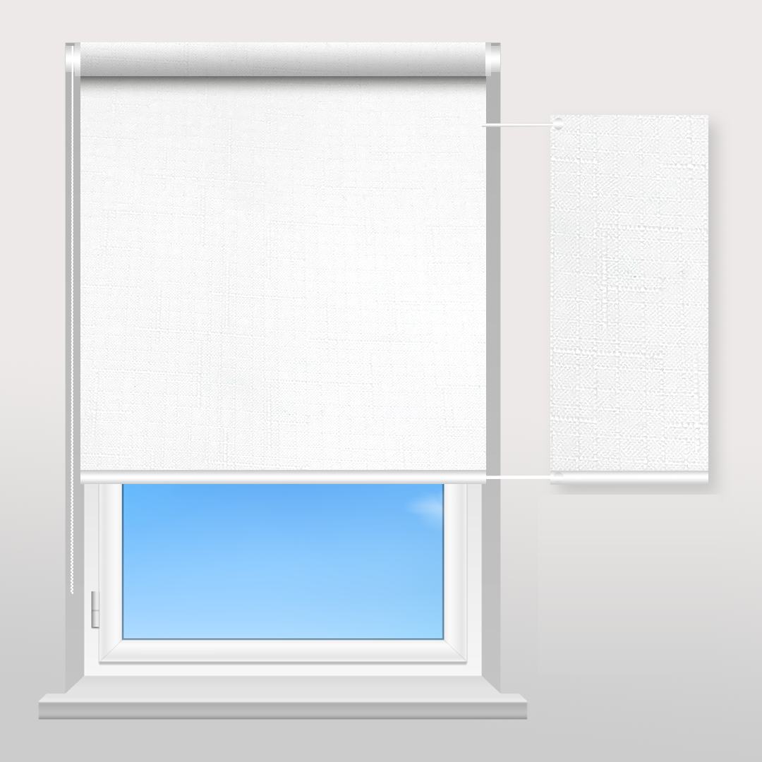 Рулонна штора Sunset Лен білий