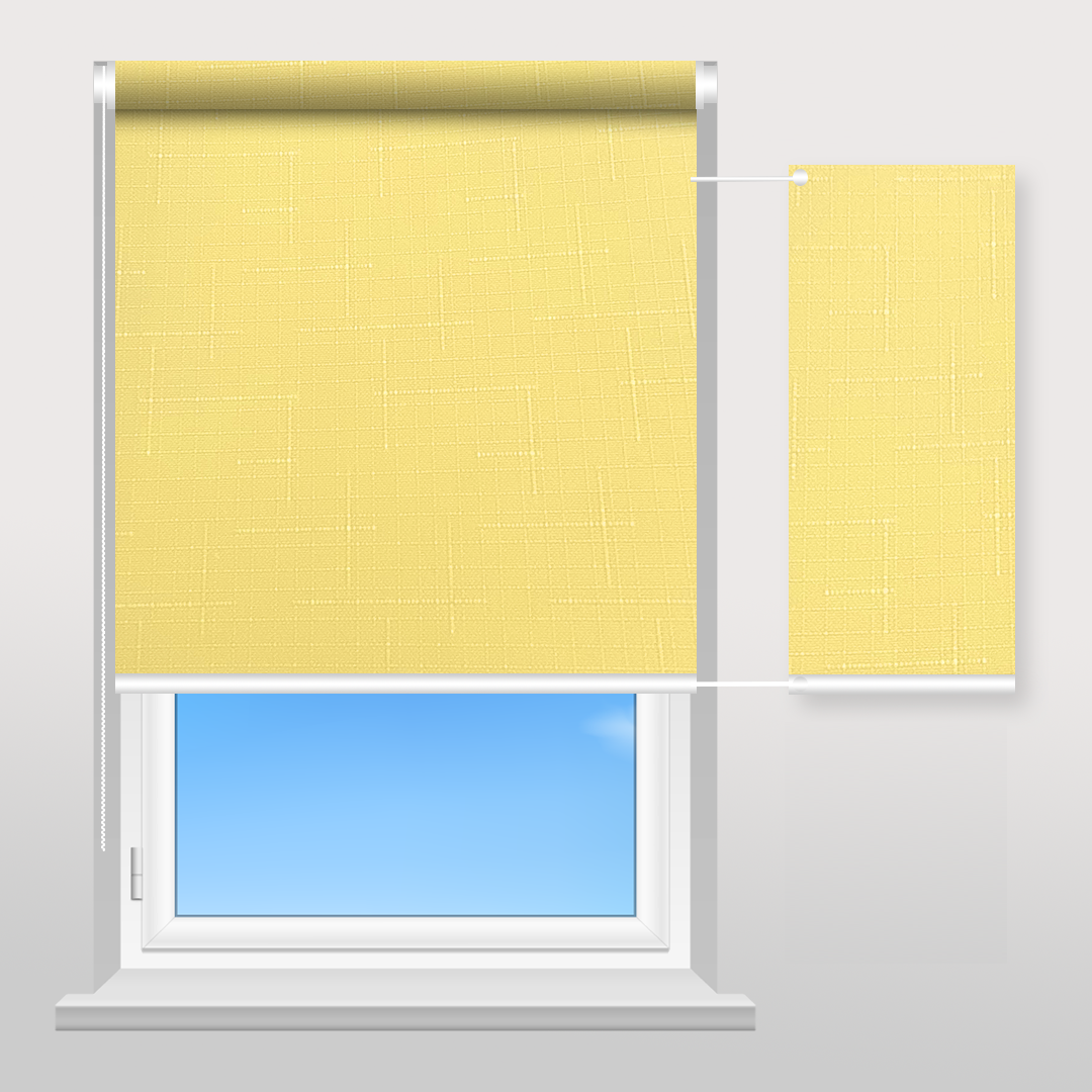 Рулонная шторы Sunset Лен золотистый